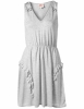 Annie Greenabelle Bamboo Ruffle Dress (Grey Marl)