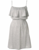 Annie Greenabelle Bamboo Frill Top Dress (Grey Marl)