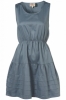 Annie Greenabelle Pleat Hem Dress (Airforce Blue)