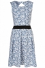 Annie Greenabelle 'Rosa' Floral Dress (Blue Smudge)