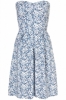Annie Greenabelle 'Clarissa' Dress (Blue Smudge Floral)
