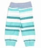 Mini Magpie Upcycled Baby Trousers (Blue Stripes)