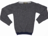 Mini Magpie Upcycled Woollen Jumper (Charcoal)