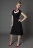 Bailey Bamboo 'Bolero' Dress (Navy & Oyster Grey)