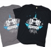 THTC 'THTC vs Denon DJ' Organic Cotton T-Shirt (Mens - Grey)