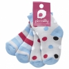 Piccalilly Organic Cotton Boys Socks 'Spots & Stripes' (2 Pairs)