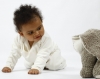 The Little Green Sheep Organic Playsuit (Eco White & Natural)
