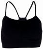 No Balls Bamboo Seamless Strappy Bra (Black)