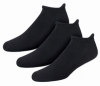Bam Bamboo Triathlon / Trainer Socks (3 Pack - Black)