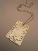 La Jewellery Recycled Silver 'After The Storm' Necklace (for Him)
