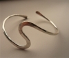La Jewellery Recycled Silver 'Swirl' Bangle