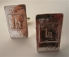 La Jewellery Recycled Silver 'Block' Cufflinks