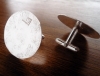 La Jewellery Recycled Silver 'Rings Around You' Cufflinks