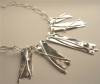La Jewellery Recycled Silver 'Juliette' Art Necklace
