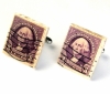 Drops of Sun 'George Washington' Stamp Cufflinks