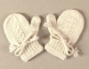 Stella James Merino Baby Mittens (Cream & Chocolate)