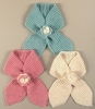 Stella James Baby Flower Scarf (Aqua, Rose & Cream)