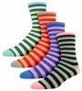Bam Bamboo Mens Stripy Socks - (4 Pack) Colour Option 1