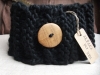 Bobbie's Boutique Men's Knitted Alpaca Scarf (Black Bear)
