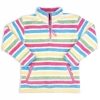 Kite Kids Girls Stripy Zip-Neck Fleece