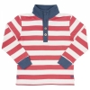 Kite Kids Stripy Button Neck Sweatshirt