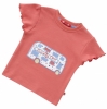 Piccalilly 'Circus' Applique Bus T-Shirt (Poppy Red)
