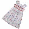 Piccalilly Maisie Smocked Summer Dress (Big Fruit)