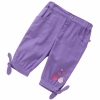 Piccalilly Purple Embroidered Pedal Pushers