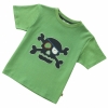 Piccalilly 'Skull' Applique T-Shirt (Green)
