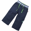 Piccalilly Baby Green Ribbed Waist Navy Twill Trousers