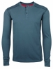 Bam Bamboo Long Sleeve Henley Top (Anthracite)