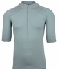 Bam Bamboo Panel Zip Cycle Top (Mens - Light Grey)
