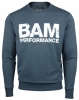 Bam Bamboo Sweat Crew Chest Print (Mens - Anthracite)