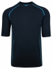 Bam Bamboo Contrast Pipe Workout T-Shirt (Mens - Black)