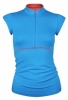 Bam Bamboo Piped Workout Top (Malibu Blue)