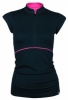 Bam Bamboo Piped Workout Top (Black)