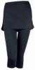 Bam Bamboo Capri Skirt Leggings (Ladies - Black)
