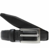Wills Men's 1.5cm Skinny Belt (Black - Vegan)